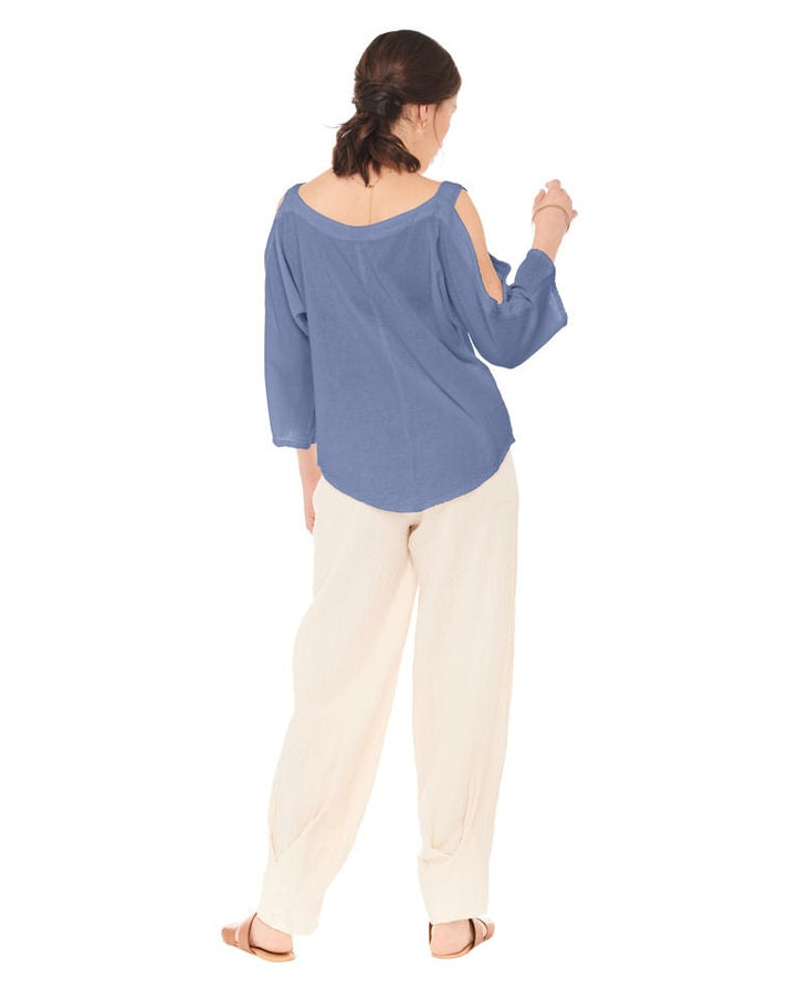 Sporty Cotton Gauze Blouse – Final Sale-Oh My Gauze