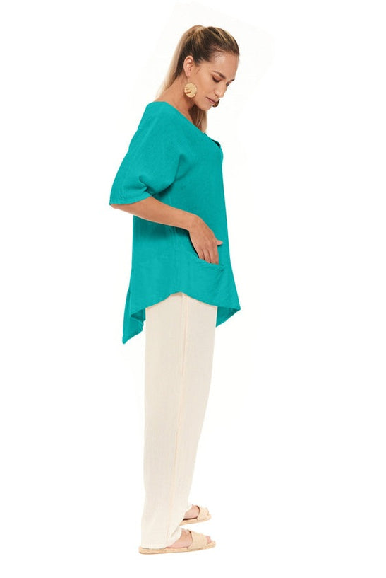 Bayou Cotton Gauze Blouse – Final Sale-Oh My Gauze