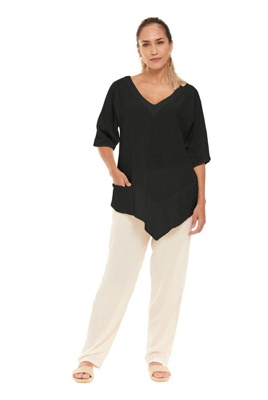 Bayou Cotton Gauze Blouse – Final Sale-Oh My Gauze