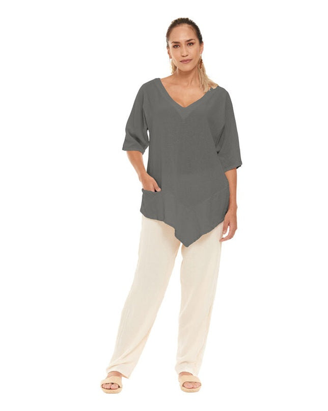 Bayou Cotton Gauze Blouse – Final Sale-Oh My Gauze