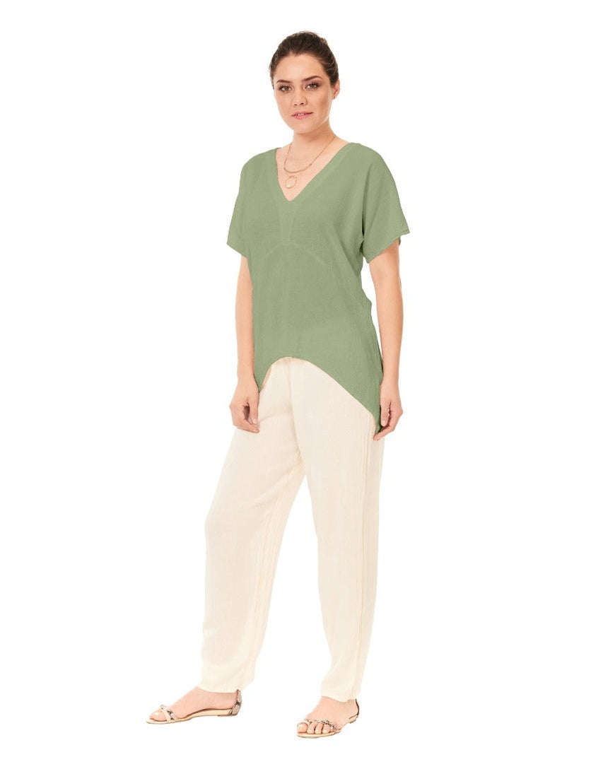 Playa Cotton Gauze Blouse – Final Sale-Oh My Gauze