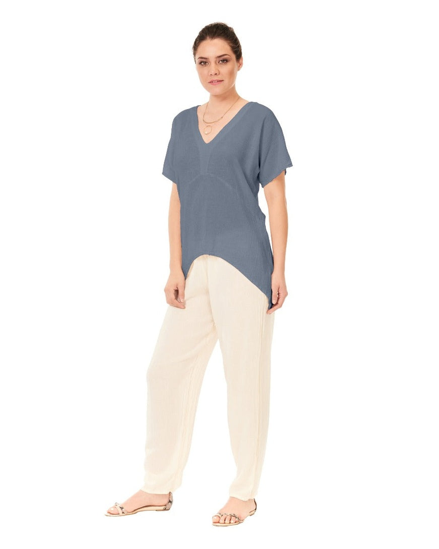 Playa Cotton Gauze Blouse – Final Sale-Oh My Gauze
