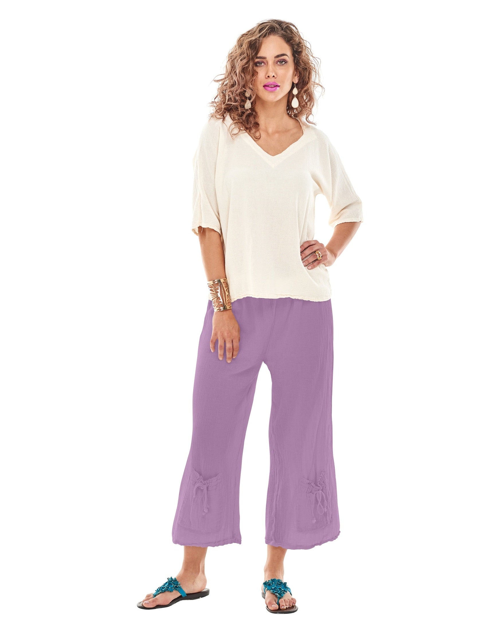 Sammy Cotton Gauze Pants-Oh My Gauze