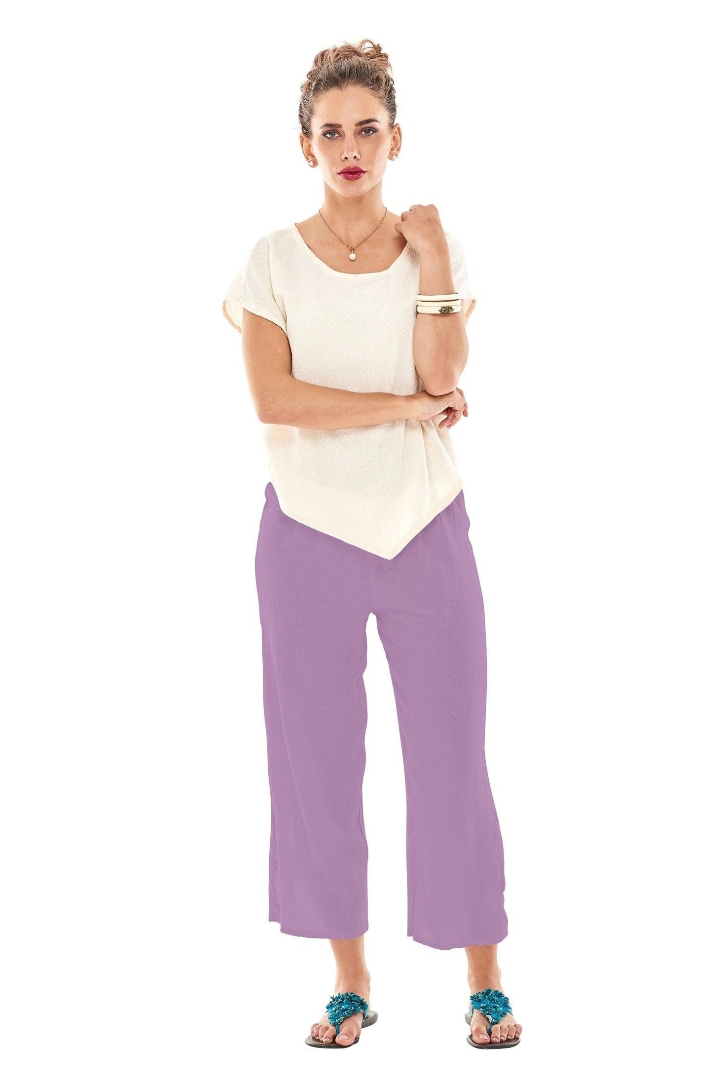 Cloud Cotton Gauze Pants-Oh My Gauze