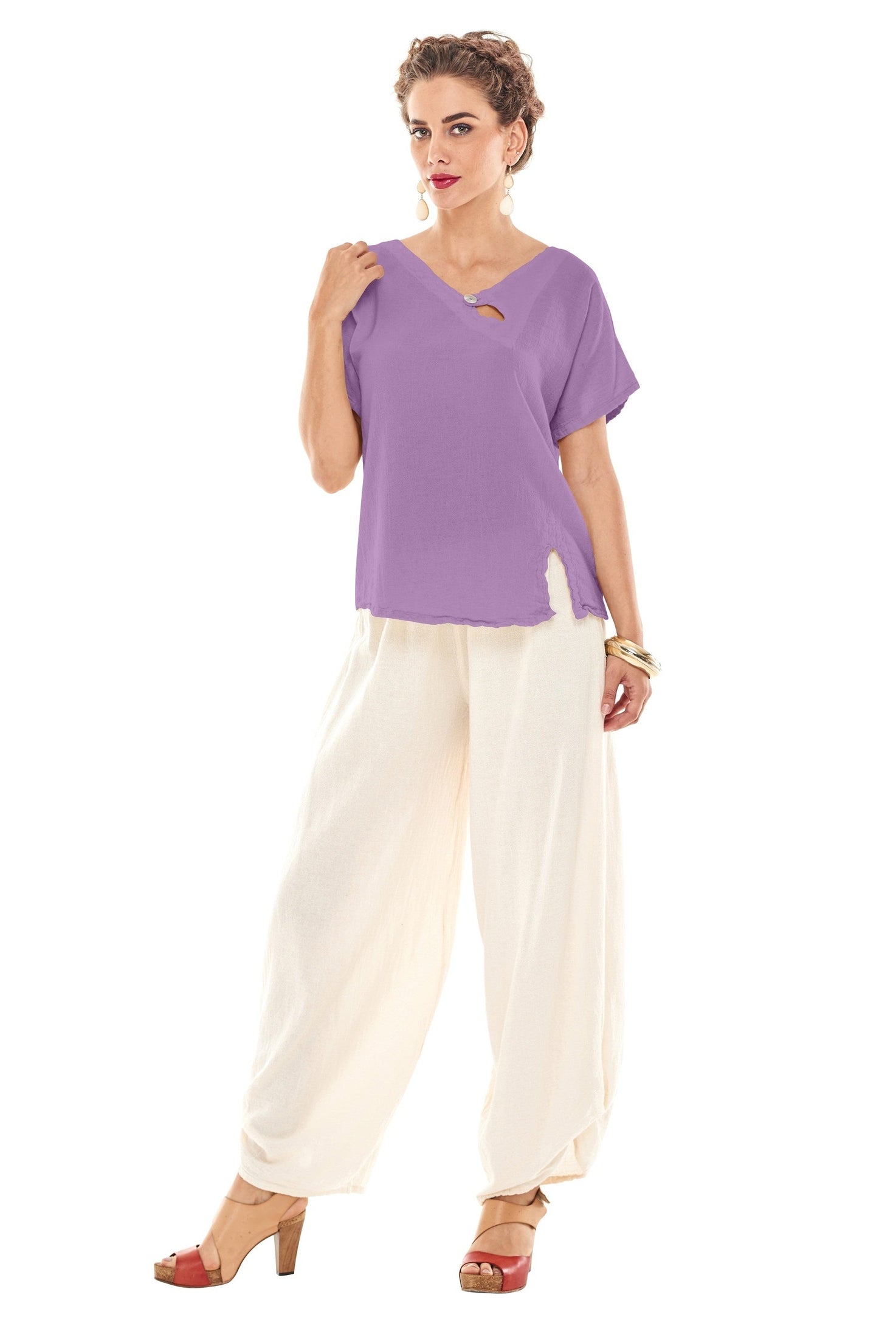 Mike Cotton Gauze Blouse-Oh My Gauze