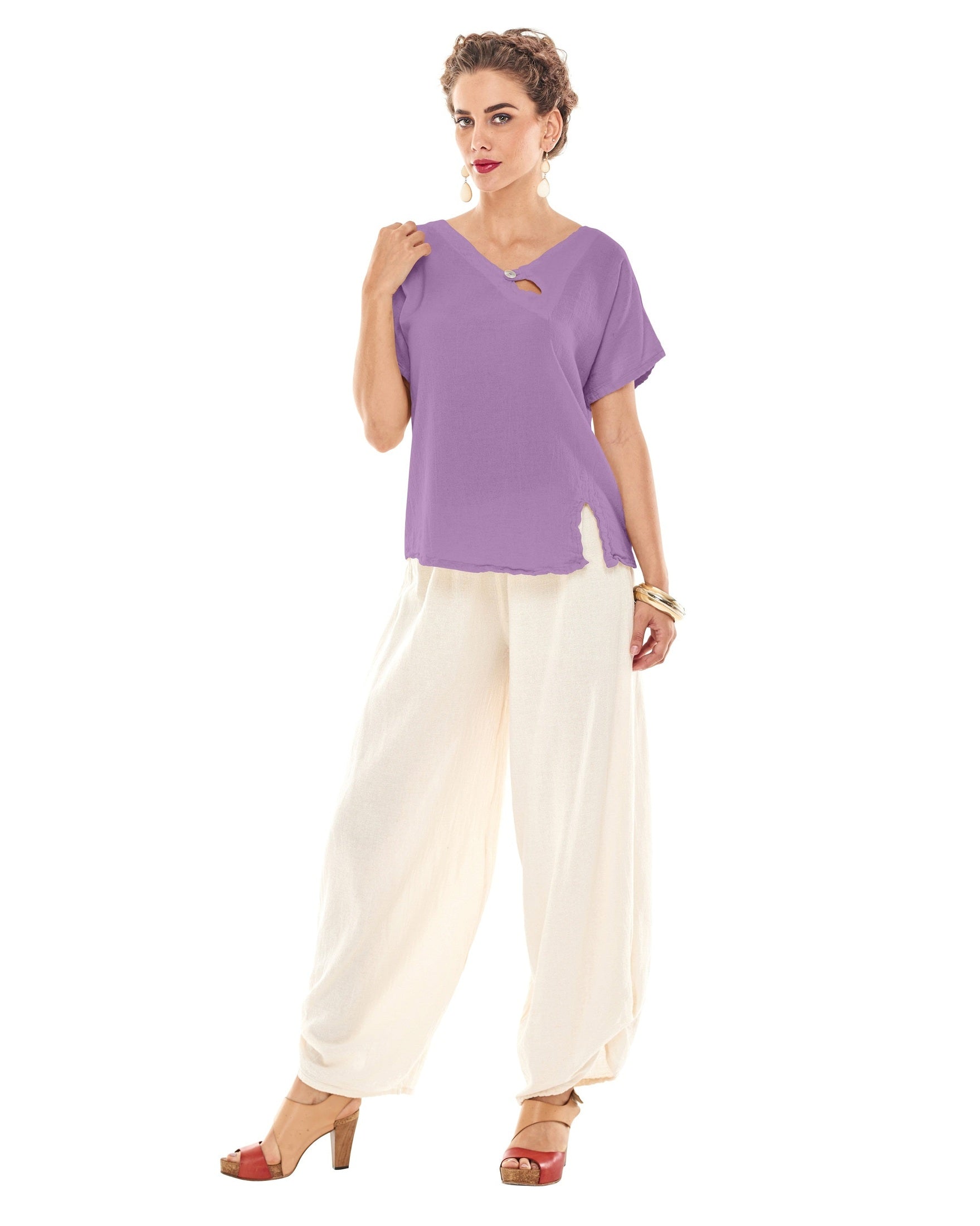 Mike Cotton Gauze Blouse-Oh My Gauze