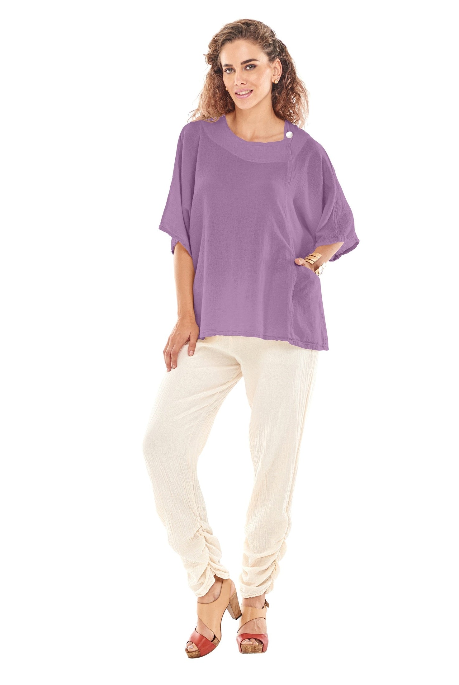 Athena Cotton Gauze Blouse-Oh My Gauze
