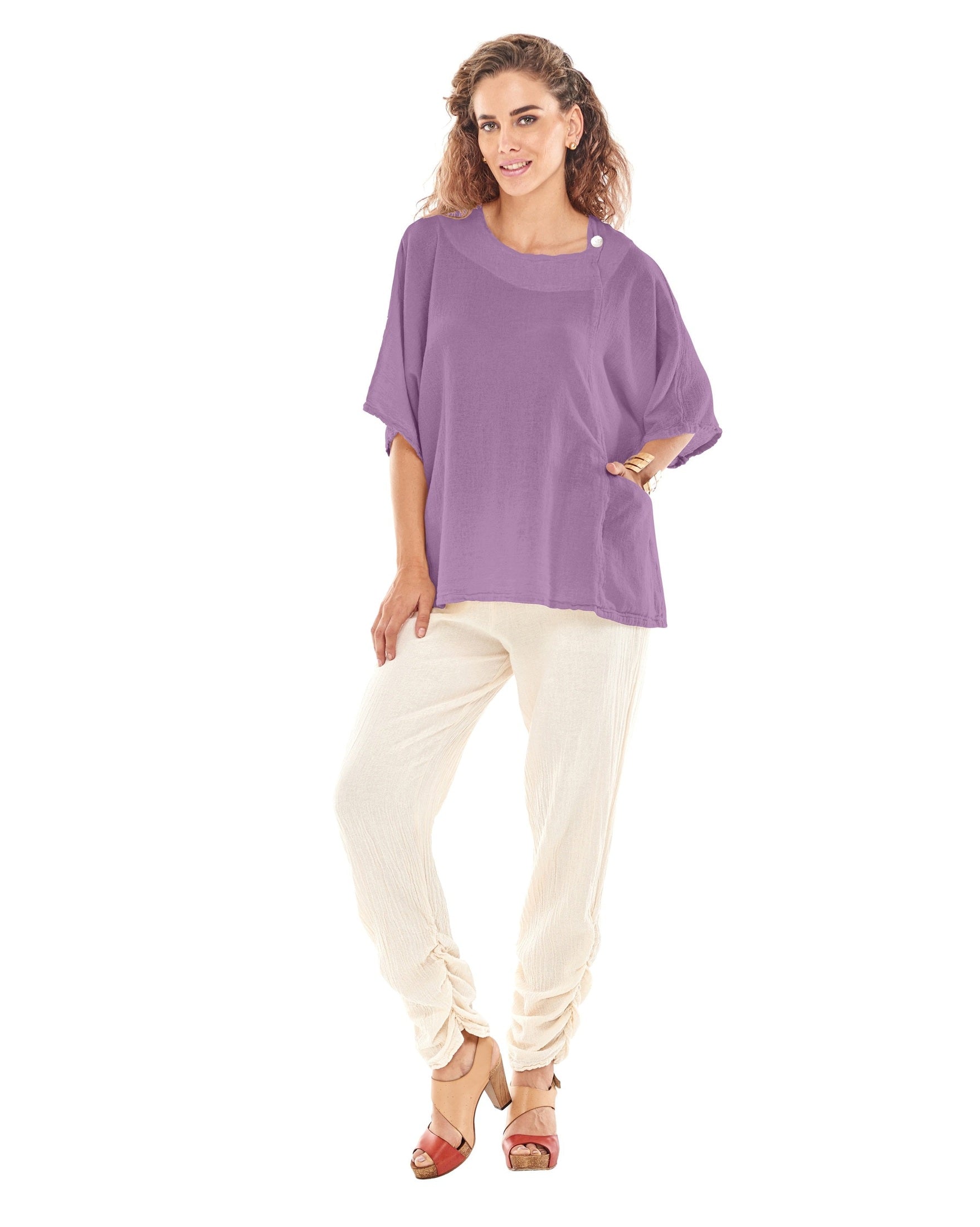 Athena Cotton Gauze Blouse-Oh My Gauze