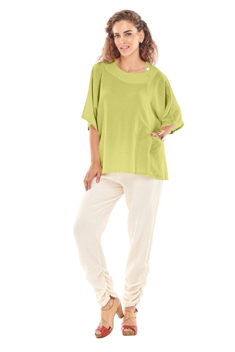 Athena Cotton Gauze Blouse-Oh My Gauze