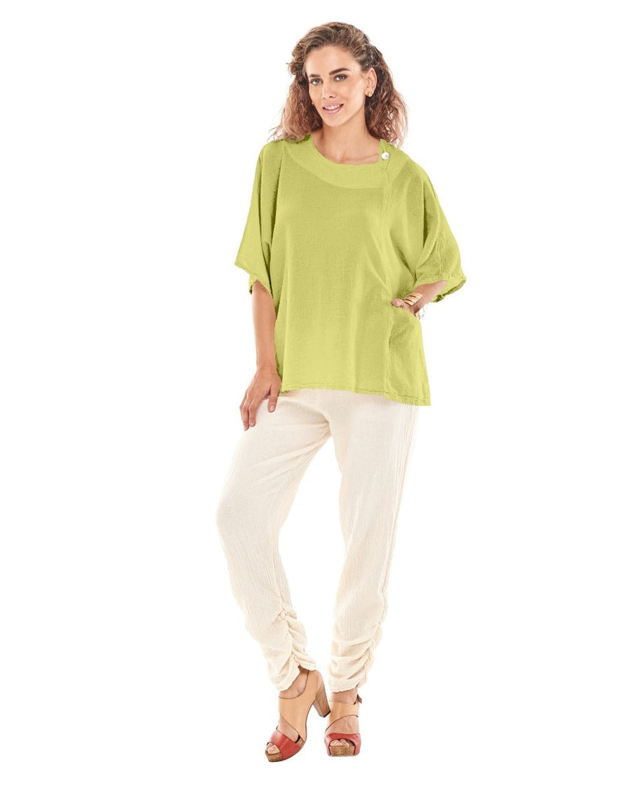 Athena Cotton Gauze Blouse-Oh My Gauze