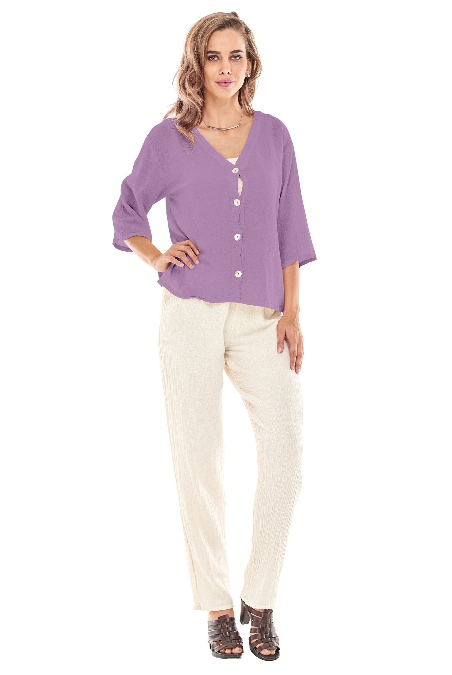 Ronie Cotton Gauze Blouse-Oh My Gauze