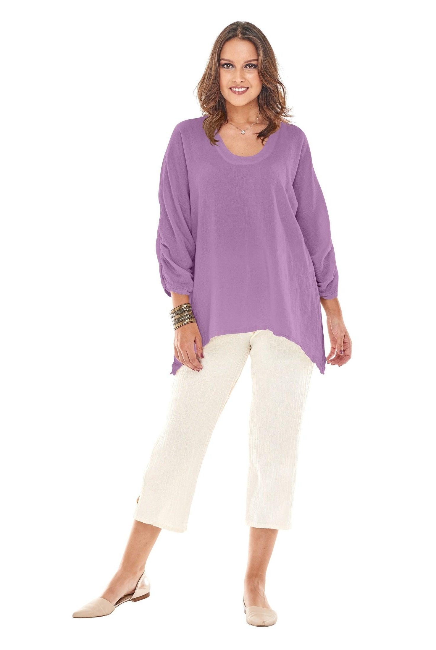 Arty Cotton Gauze Blouse-Oh My Gauze