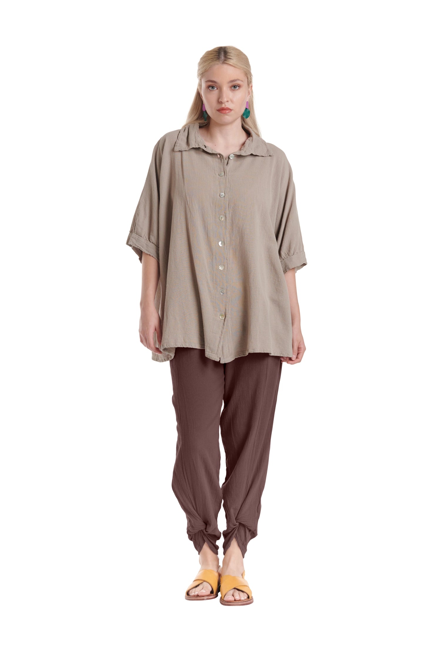 Zoey Cotton Gauze Pants-Oh My Gauze