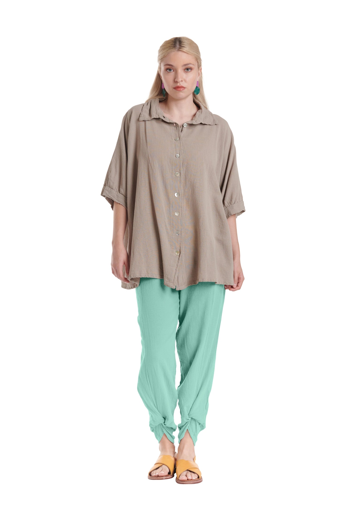 Zoey Cotton Gauze Pants-Oh My Gauze