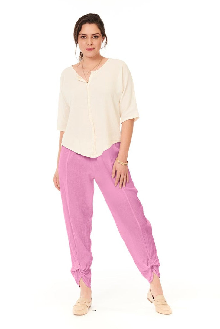 Zoey Cotton Gauze Pants-Oh My Gauze