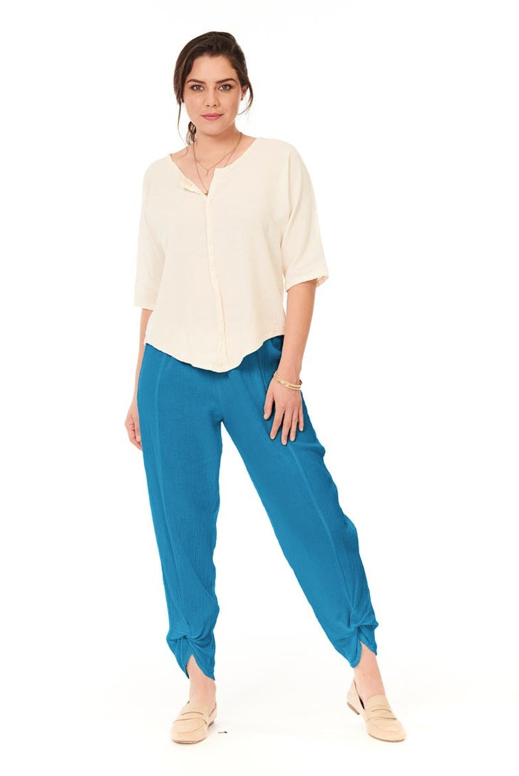 Zoey Cotton Gauze Pants-Oh My Gauze