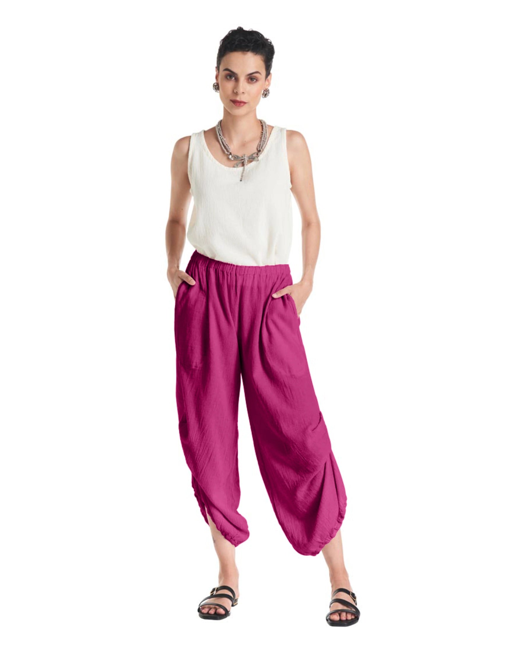 Dash Cotton Gauze Pants-Oh My Gauze