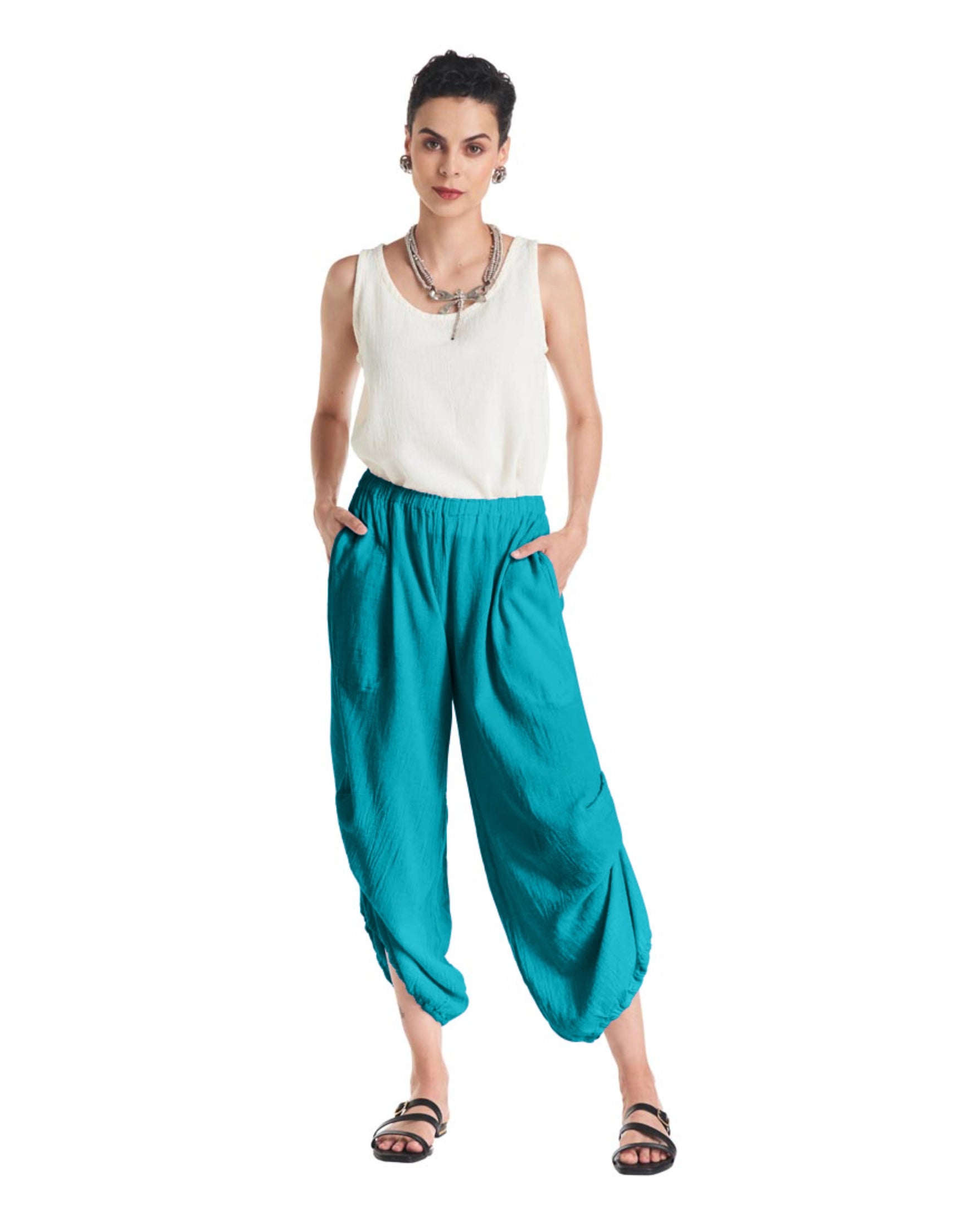 Dash Cotton Gauze Pants-Oh My Gauze