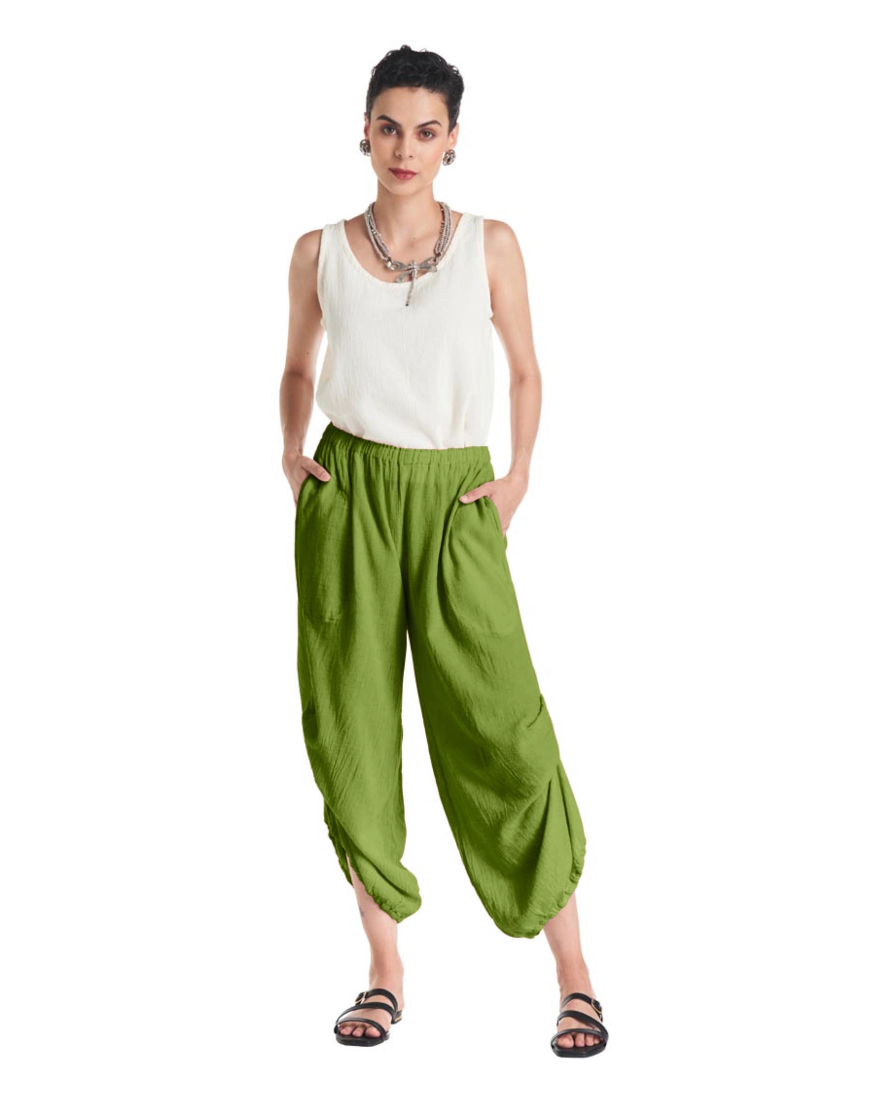 Dash Cotton Gauze Pants-Oh My Gauze