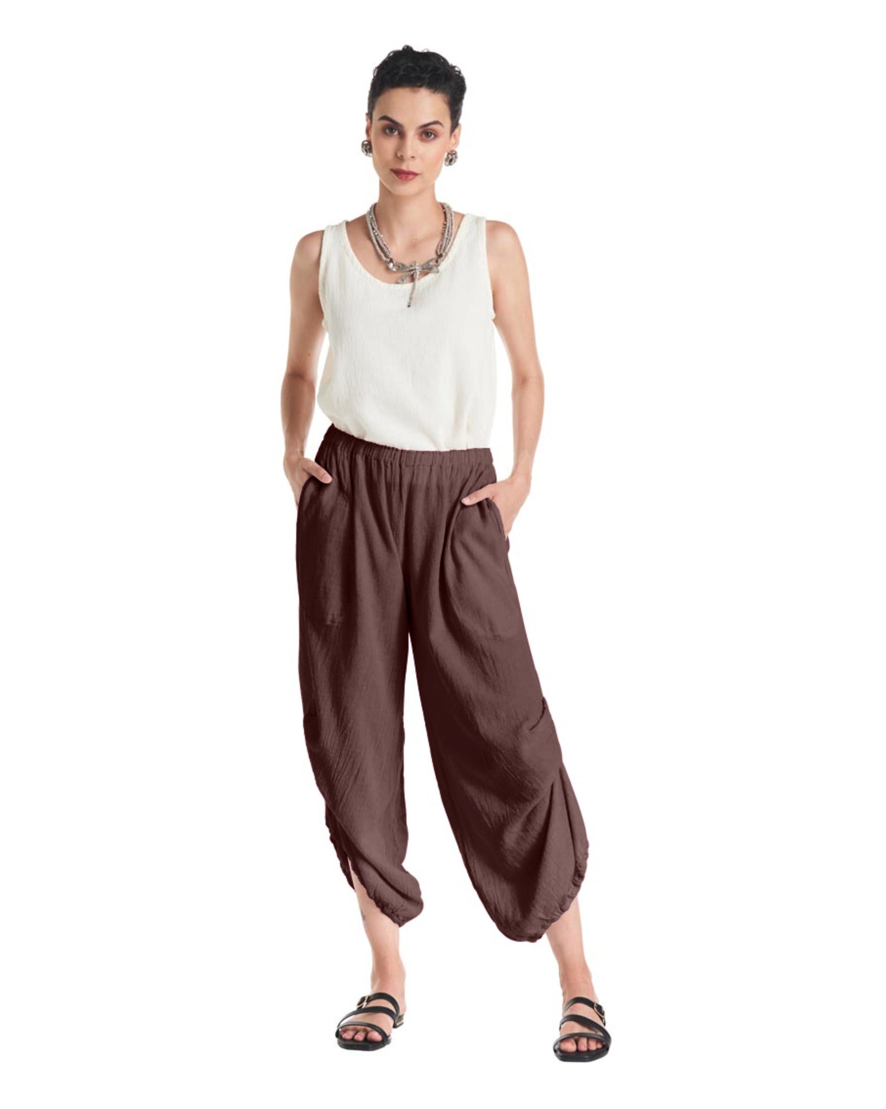 Dash Cotton Gauze Pants-Oh My Gauze