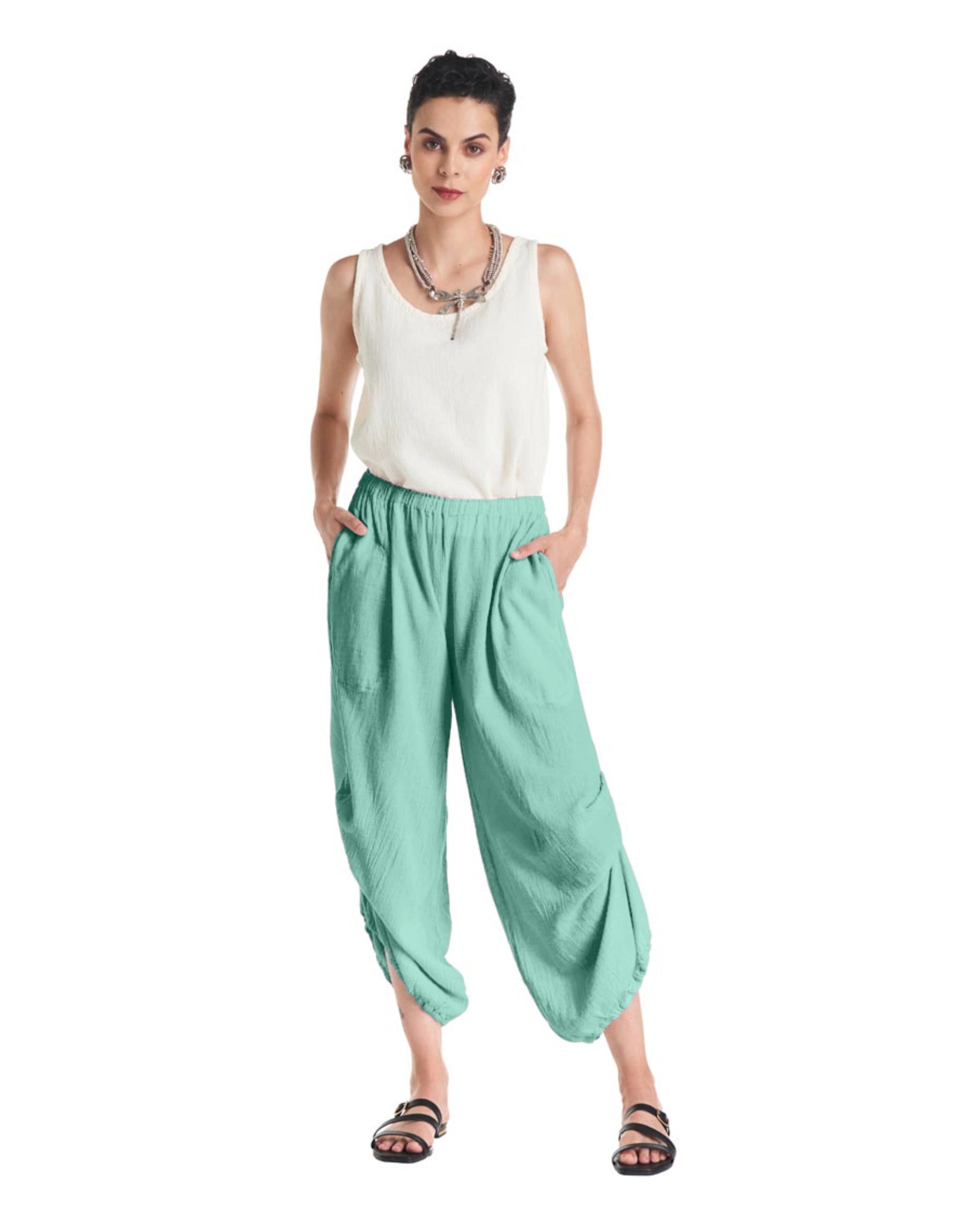 Dash Cotton Gauze Pants-Oh My Gauze