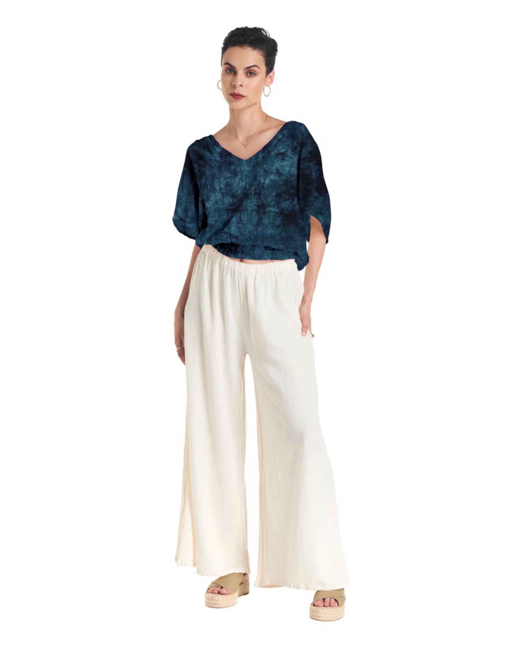 Romane Cotton Gauze Blouse-Oh My Gauze