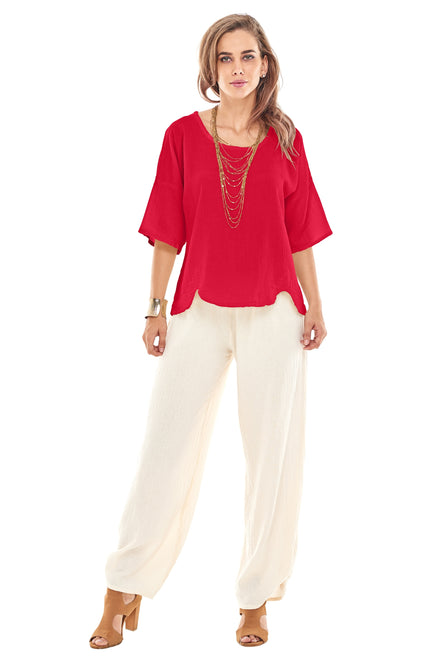 Scallop Blouse