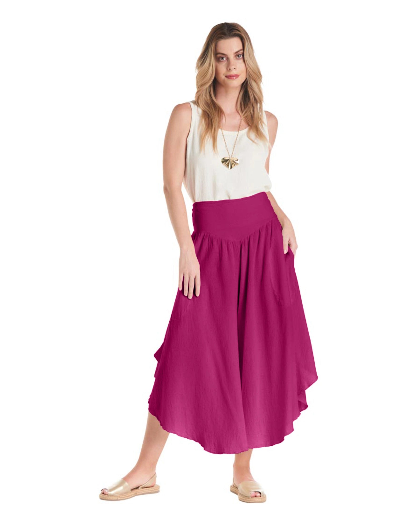 Wednesday Cotton Gauze Pants - Final Sale-Oh My Gauze