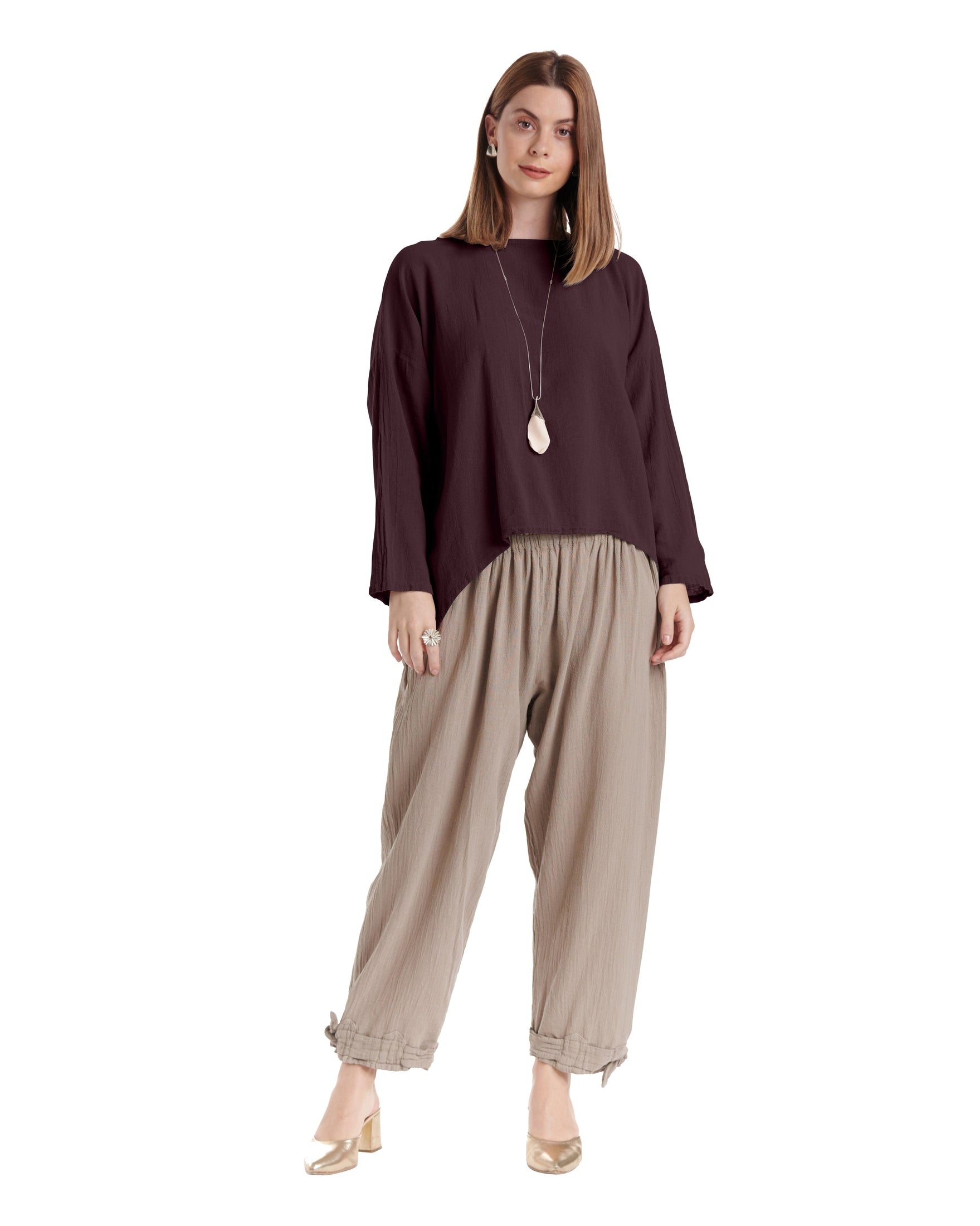 Abby Cotton Gauze Blouse-Oh My Gauze