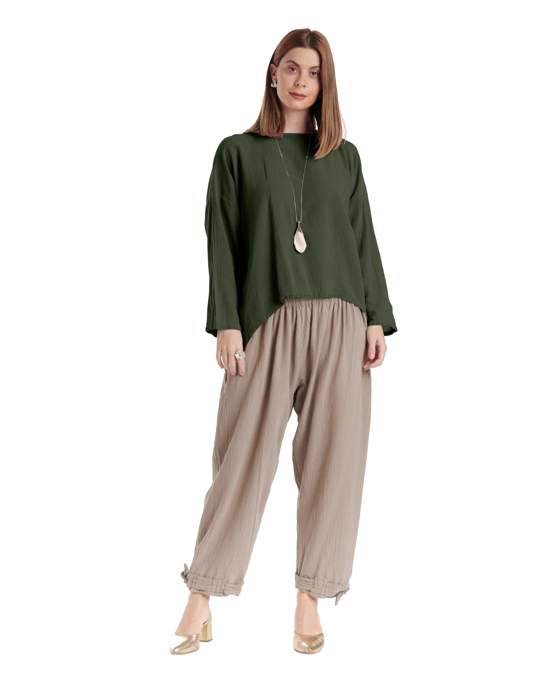 Abby Cotton Gauze Blouse-Oh My Gauze