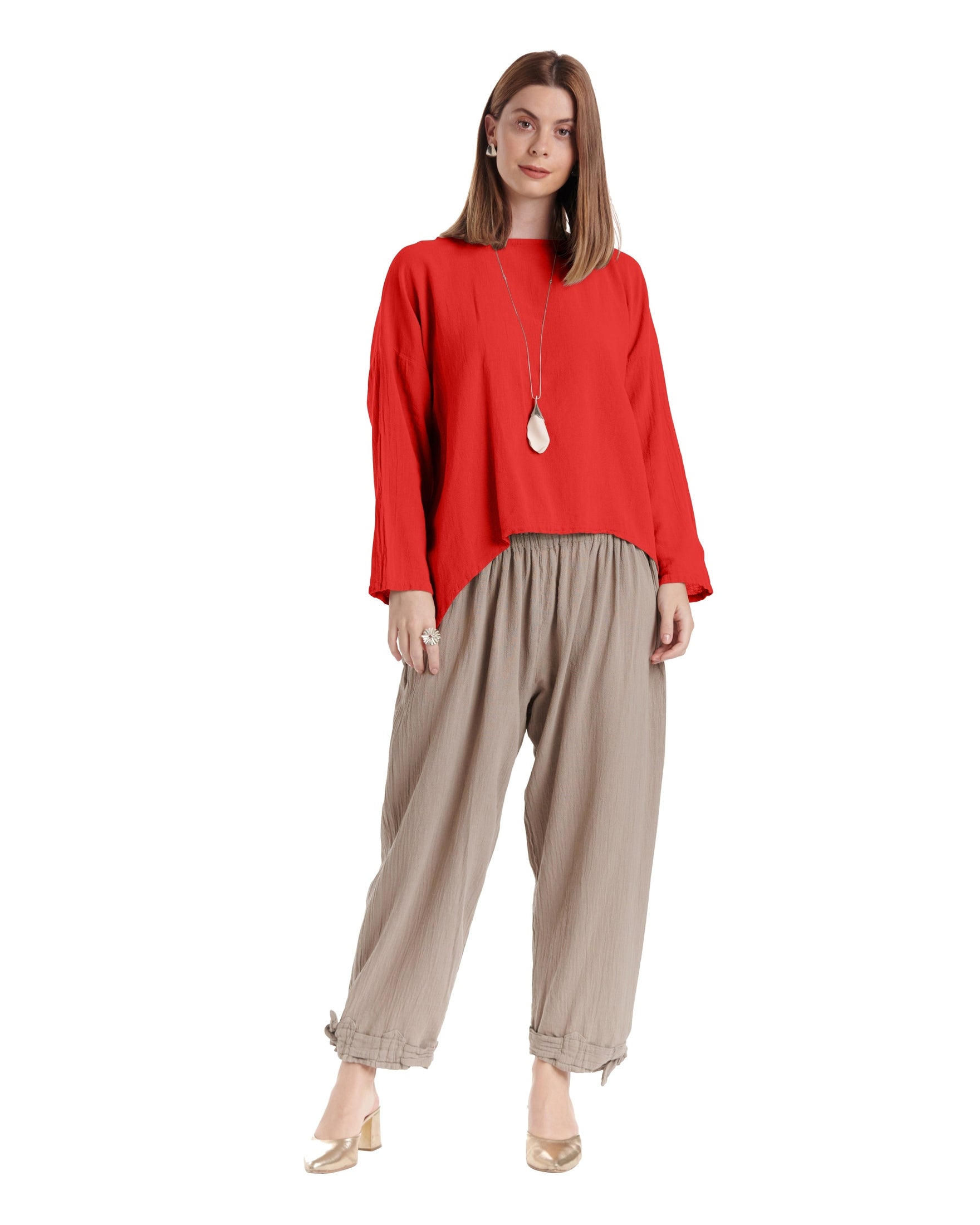 Abby Cotton Gauze Blouse-Oh My Gauze