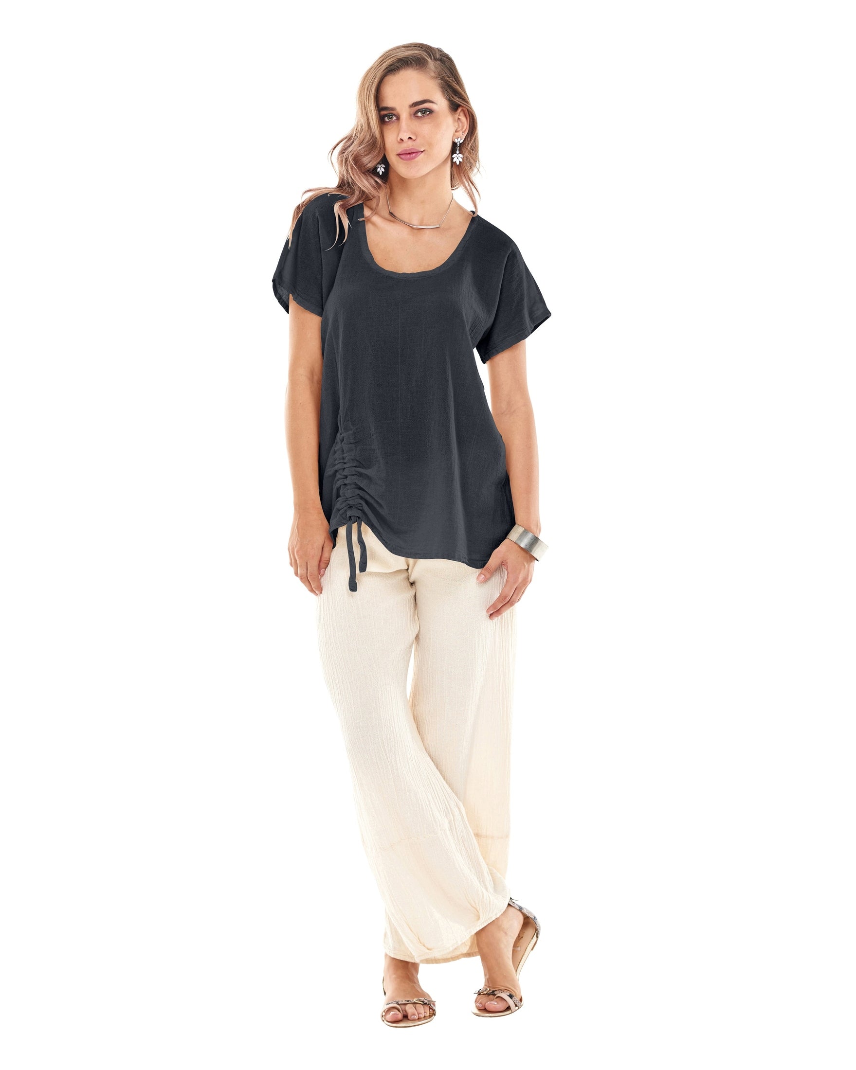 Ana Cotton Gauze Blouse-Oh My Gauze