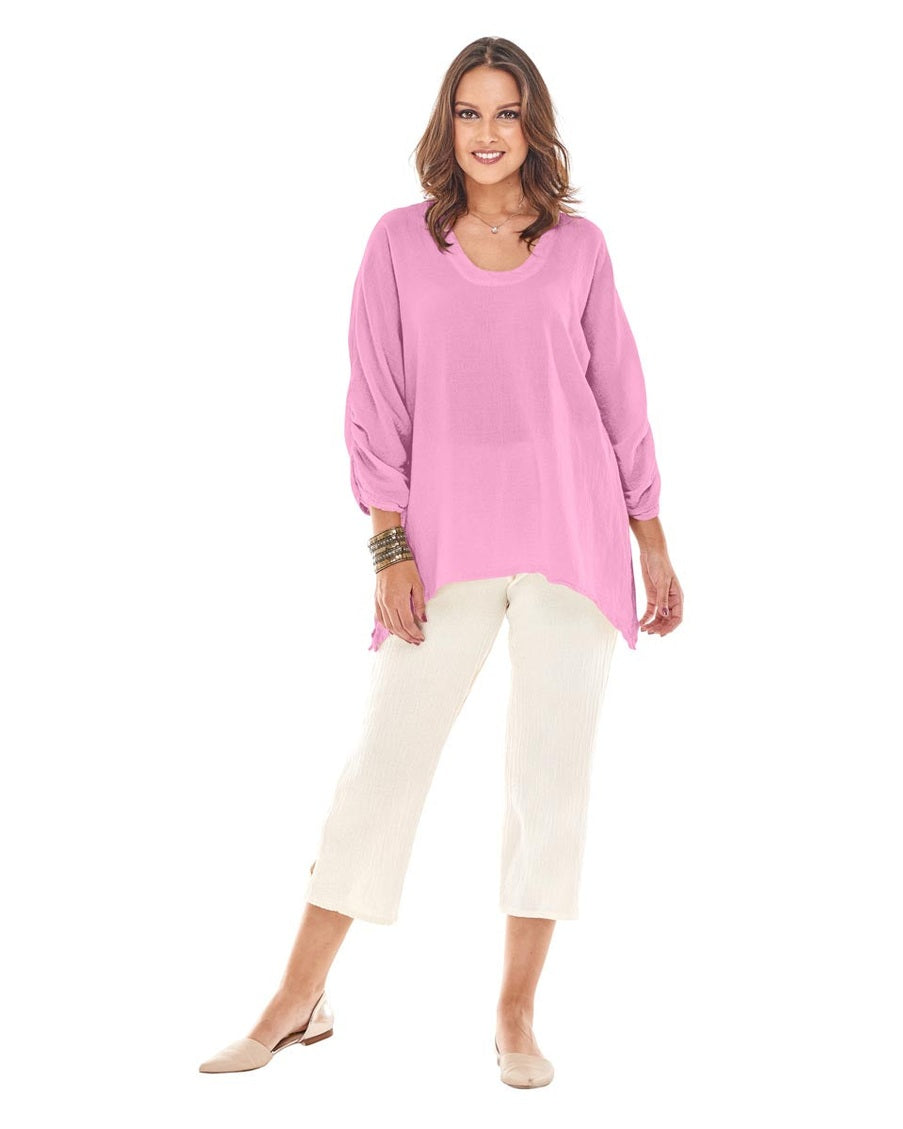 Arty Cotton Gauze Blouse-Oh My Gauze