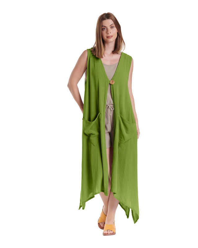 Aspen Cotton Gauze Vest Oh My Gauze!