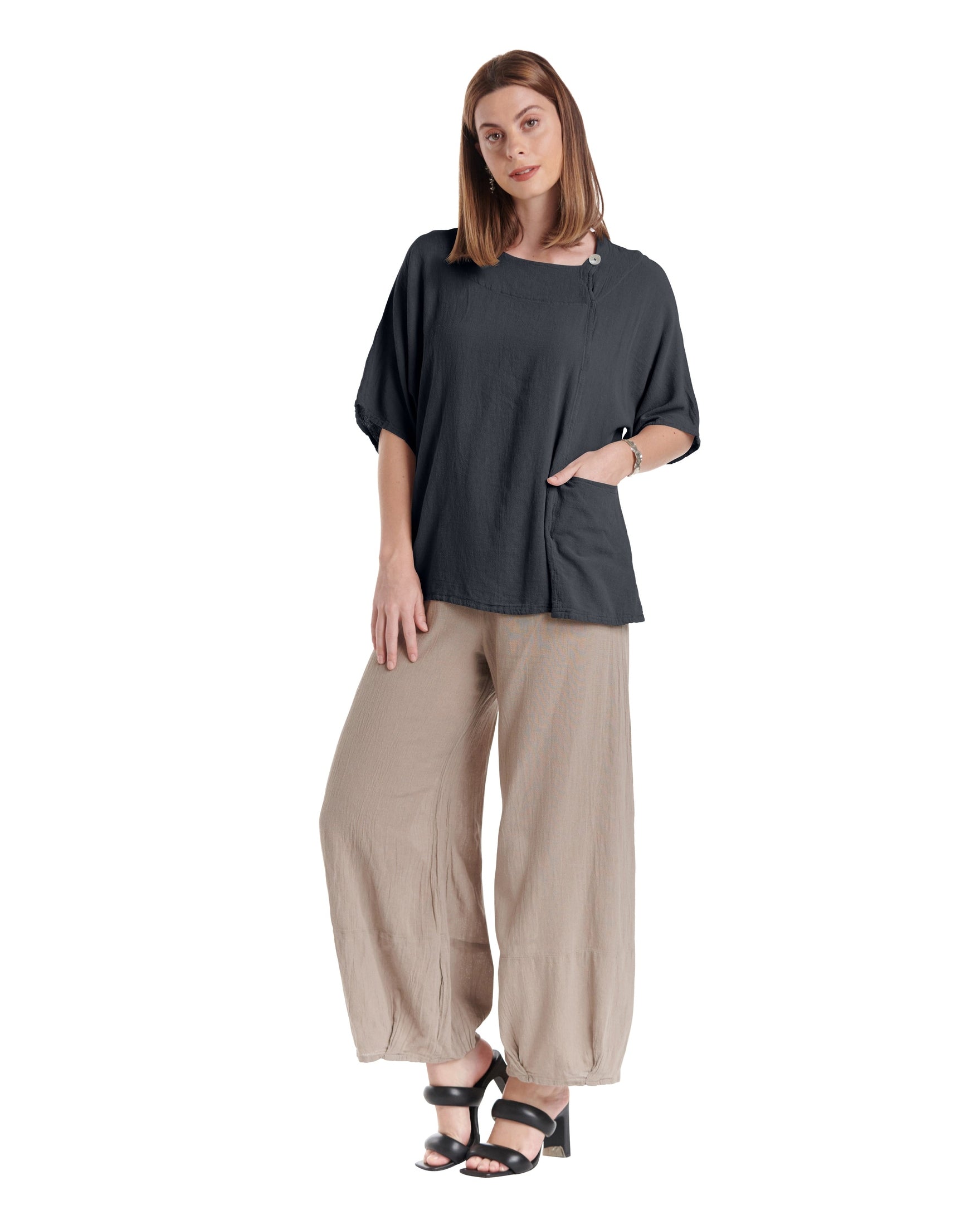 Athena Cotton Gauze Blouse-Oh My Gauze
