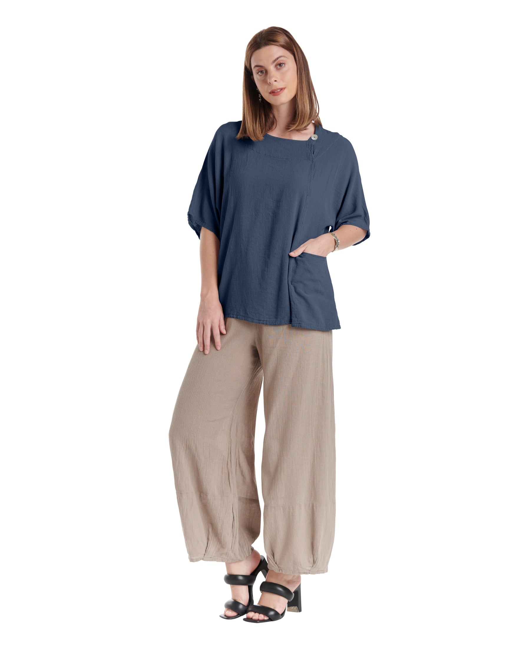 Athena Cotton Gauze Blouse-Oh My Gauze
