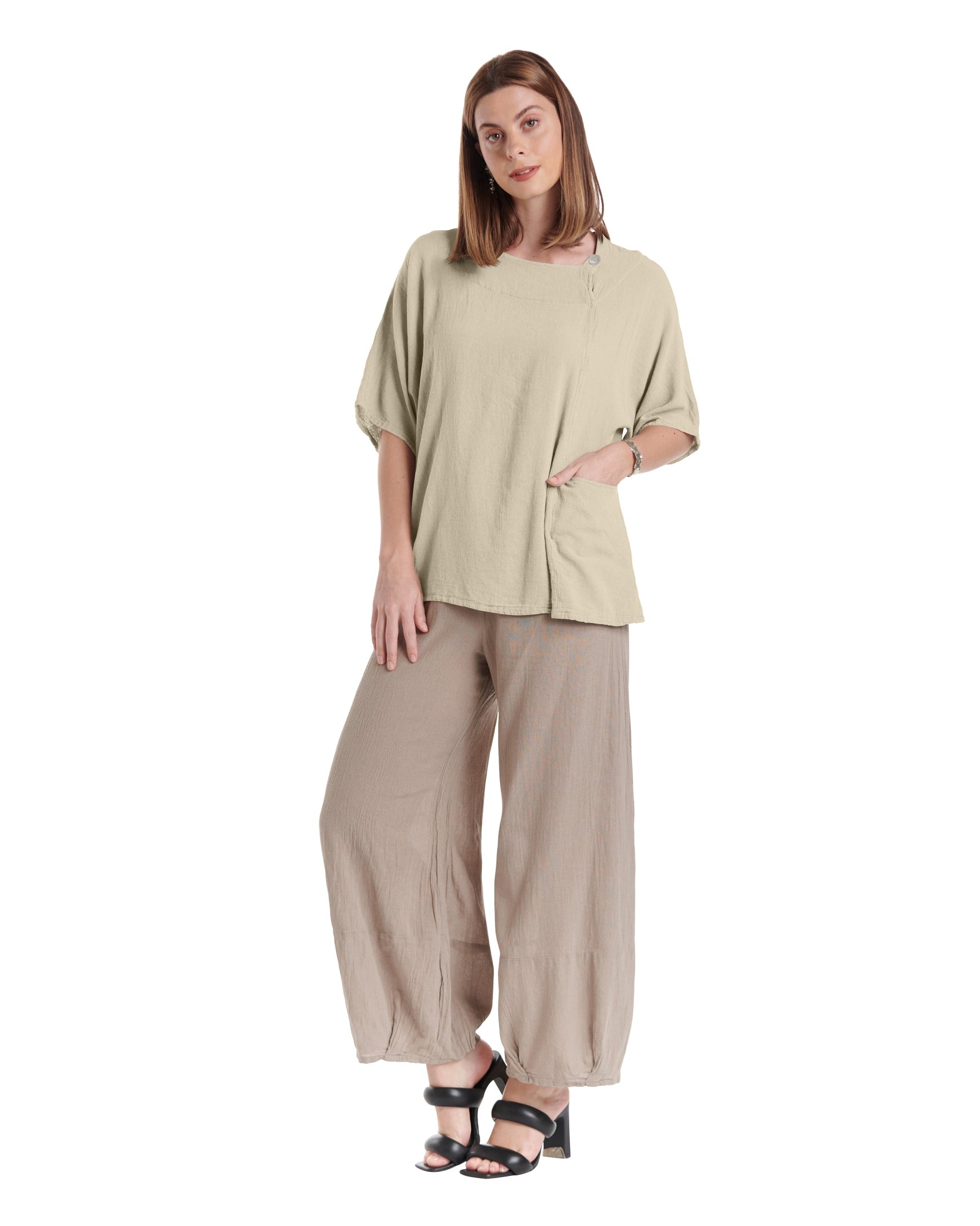 Athena Cotton Gauze Blouse-Oh My Gauze