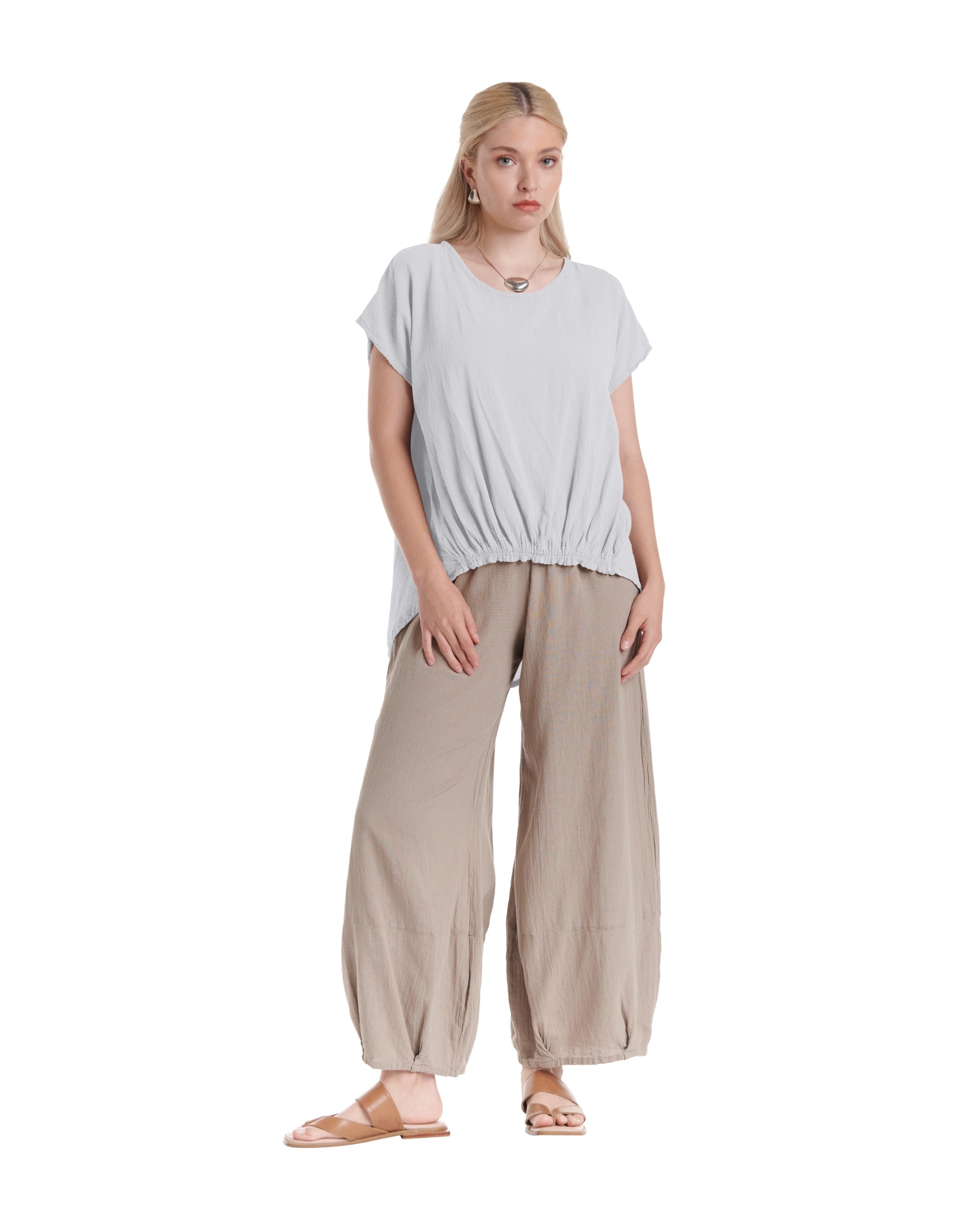 Ava Cotton Gauze Blouse – New Arrival-Oh My Gauze