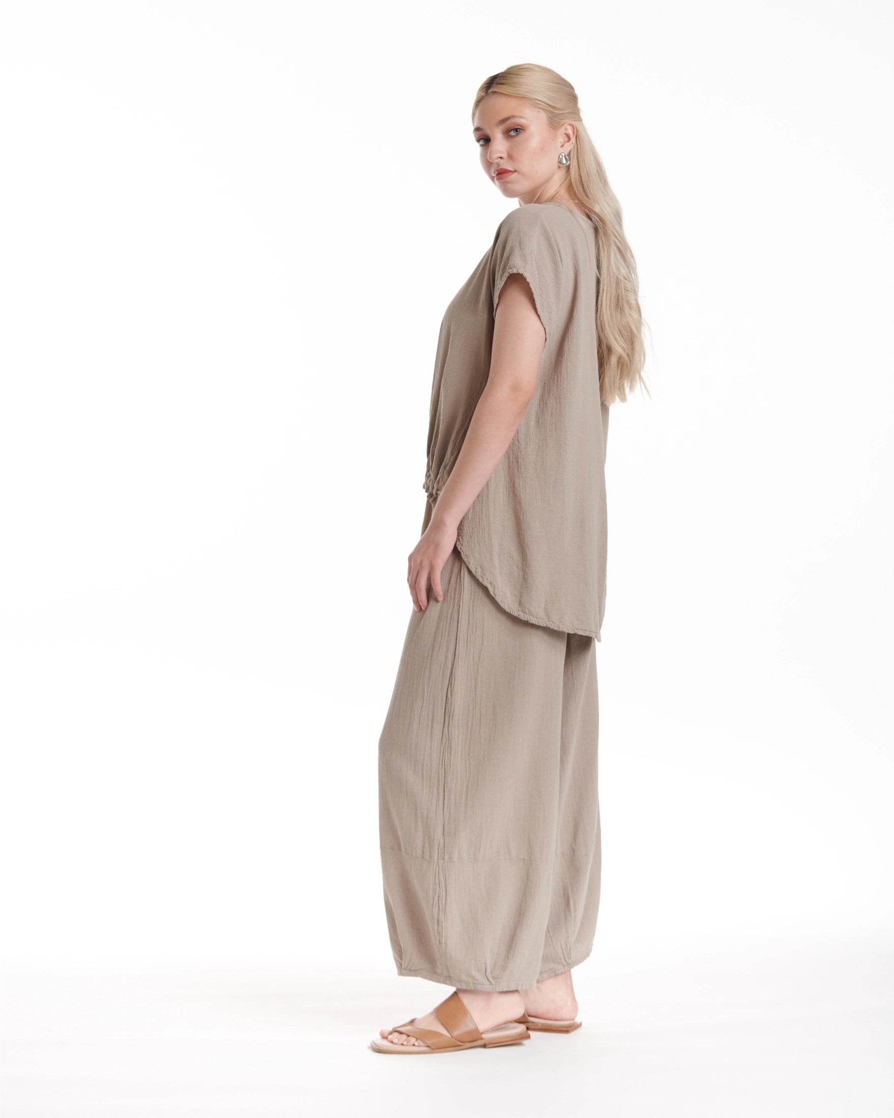 Ava Cotton Gauze Blouse – New Arrival-Oh My Gauze