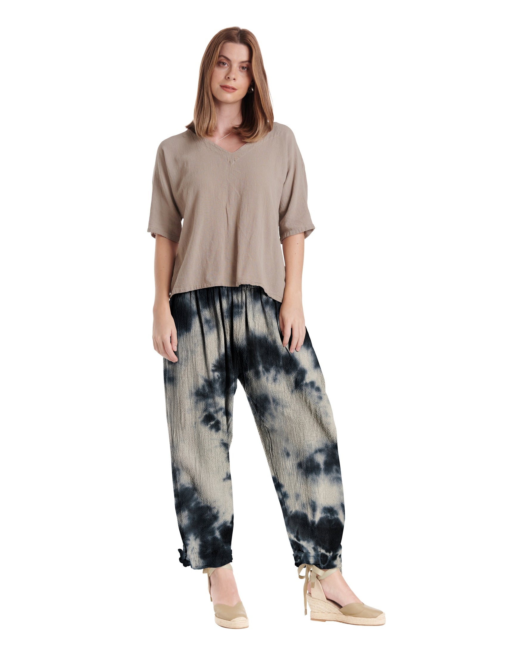 Bando Cotton Gauze Pants-Oh My Gauze