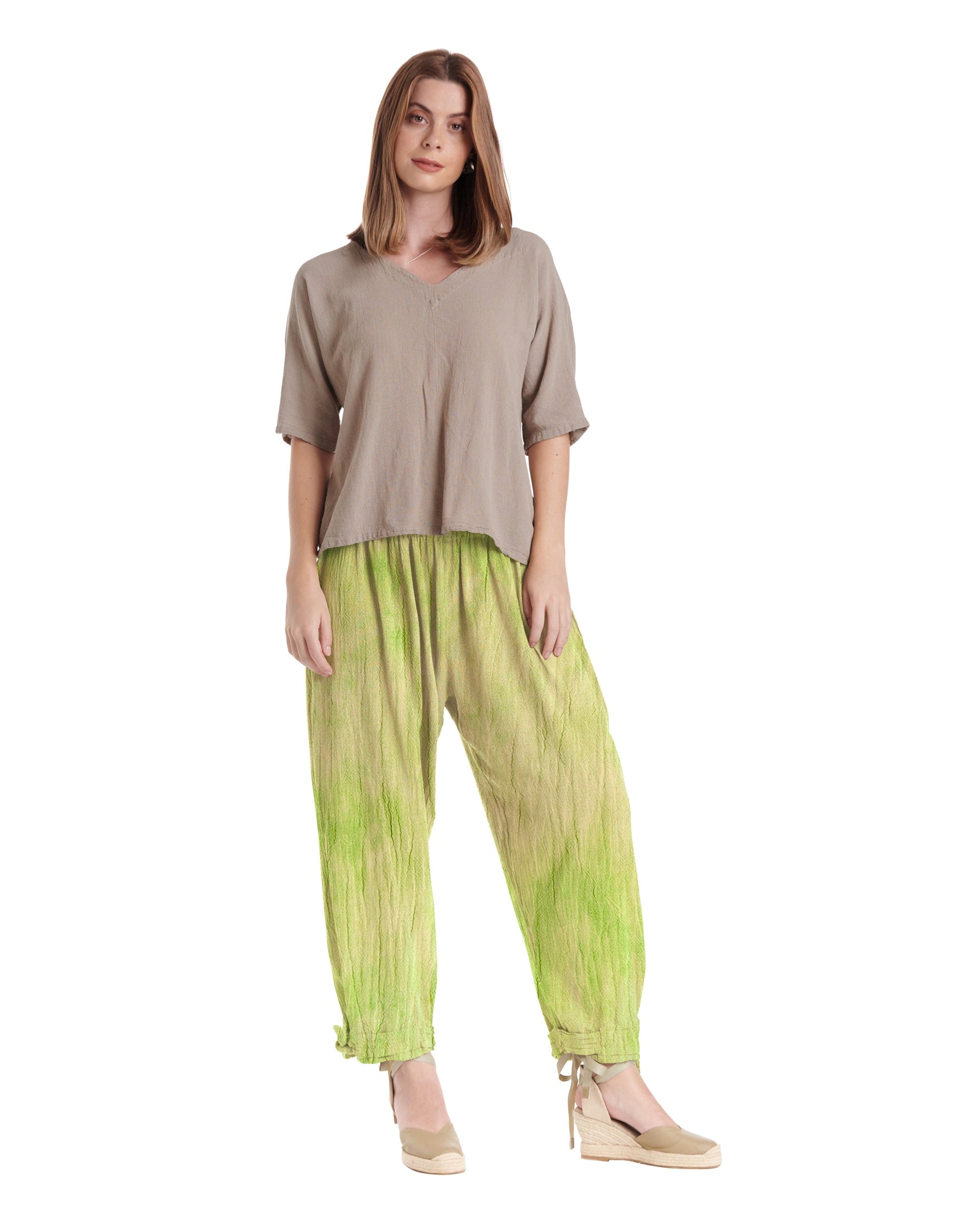 Bando Cotton Gauze Pants-Oh My Gauze