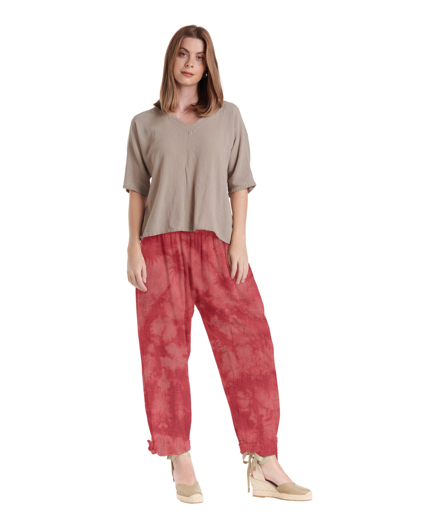 Bando Cotton Gauze Pants-Oh My Gauze