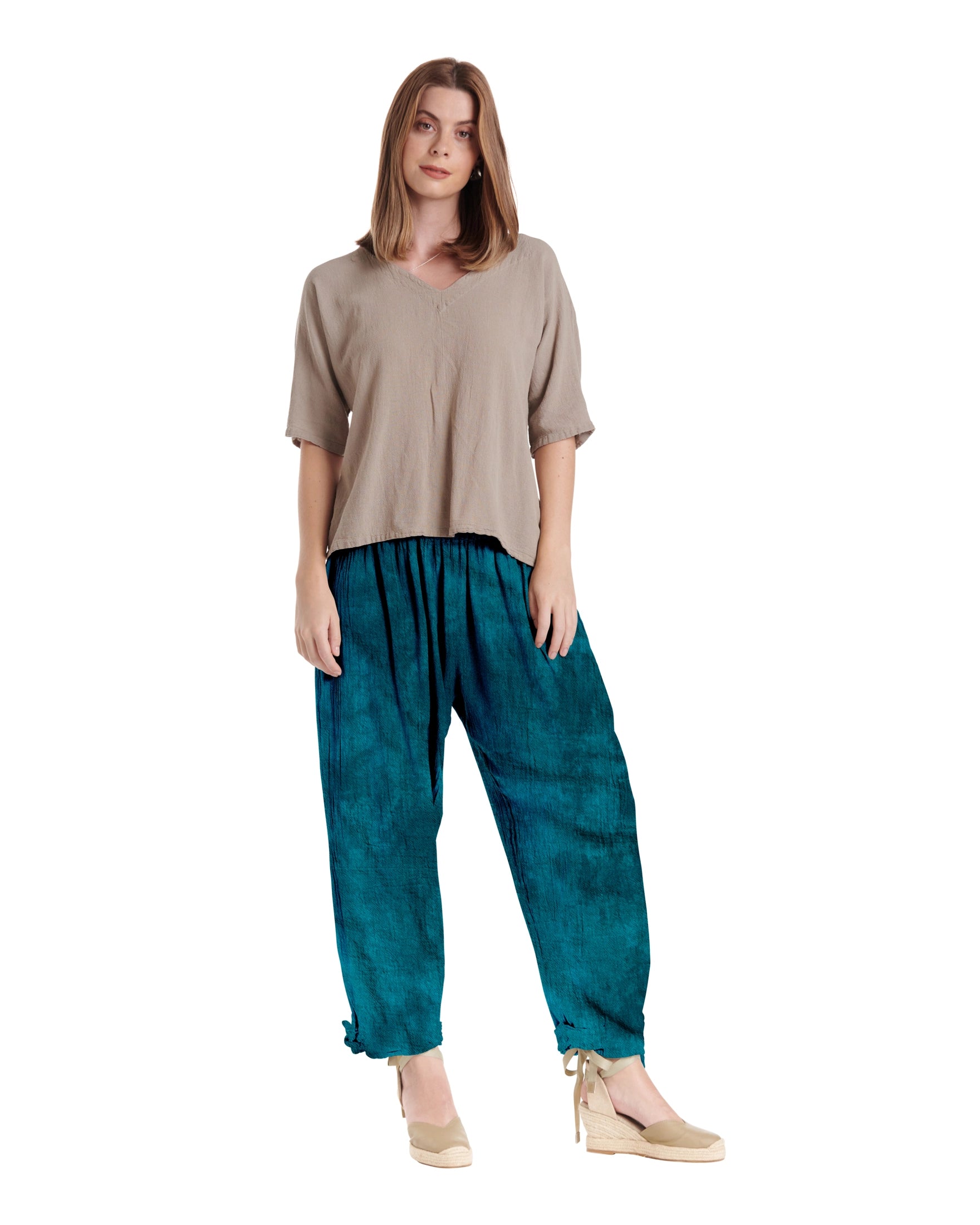 Bando Cotton Gauze Pants-Oh My Gauze