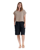 Bermuda Cotton Gauze Shorts-Oh My Gauze