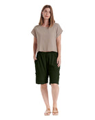 Bermuda Cotton Gauze Shorts-Oh My Gauze