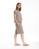 Bermuda Cotton Gauze Shorts – New Arrival-Oh My Gauze