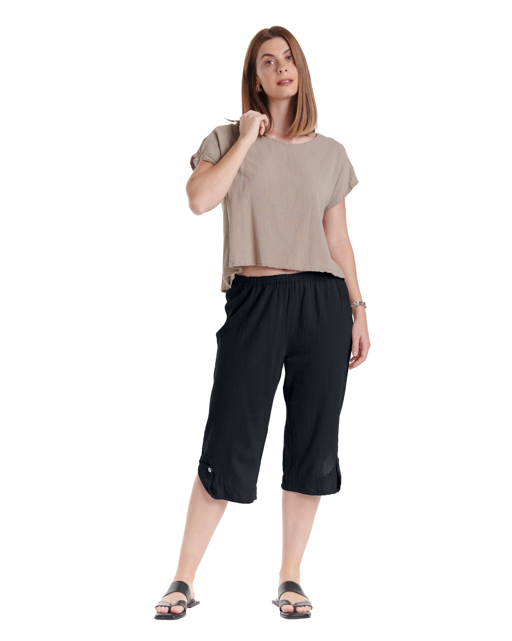 Beth Cotton Gauze Pants-Oh My Gauze