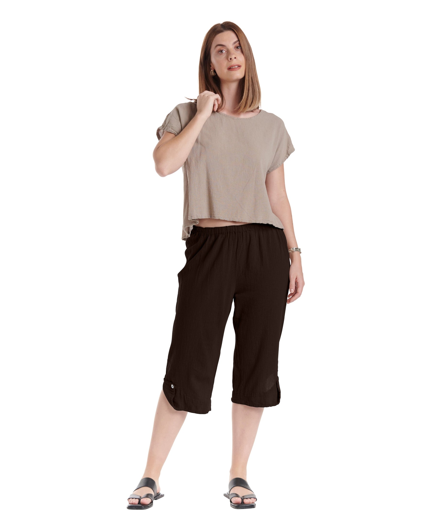 Beth Cotton Gauze Pants-Oh My Gauze