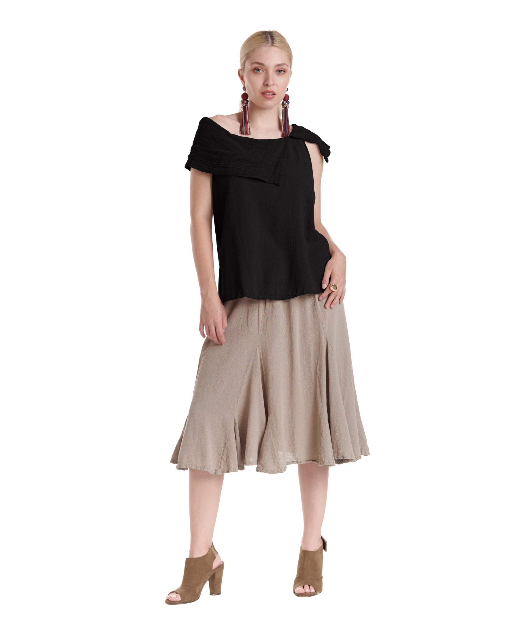 Bird Cotton Gauze Blouse-Oh My Gauze