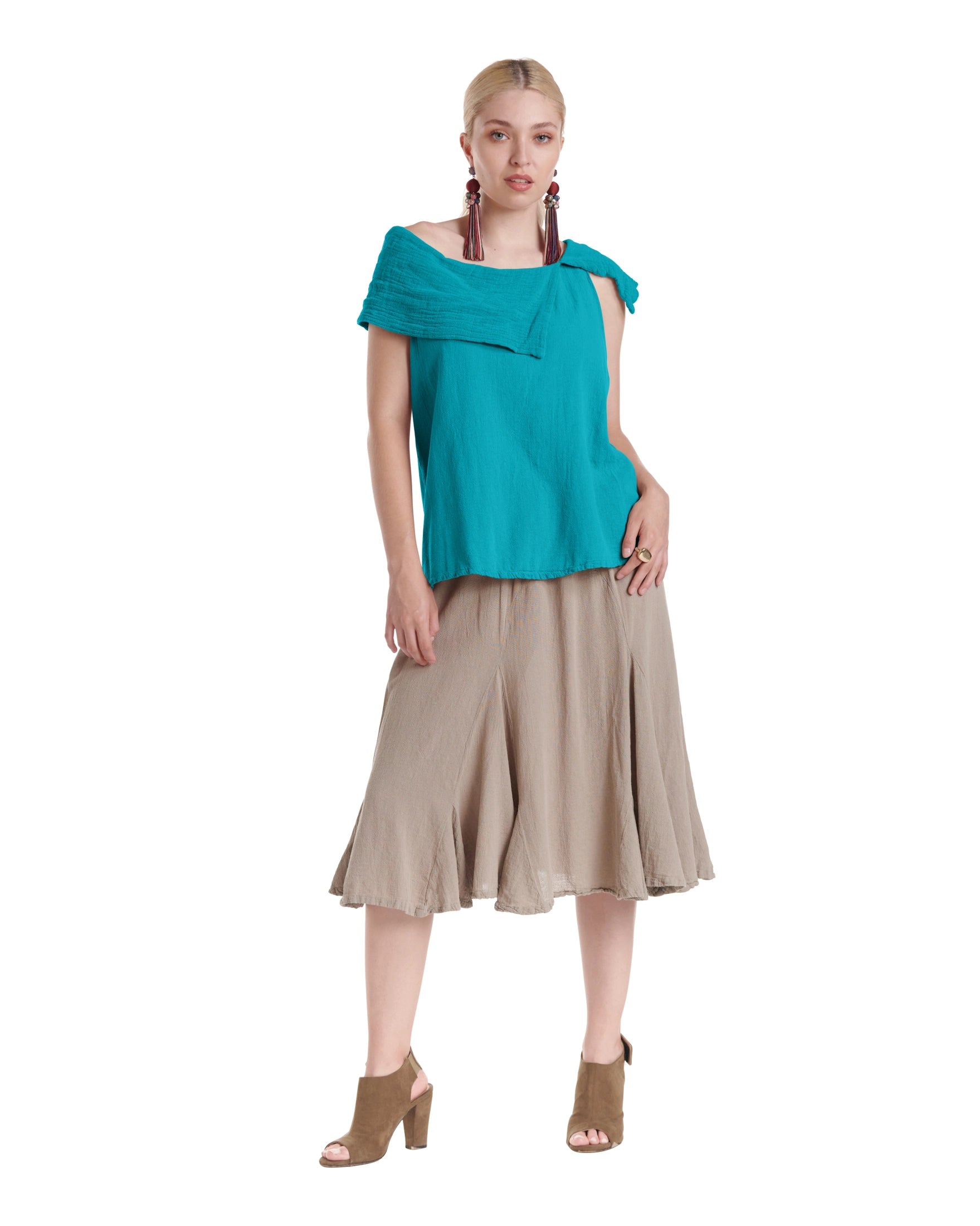 Bird Cotton Gauze Blouse-Oh My Gauze